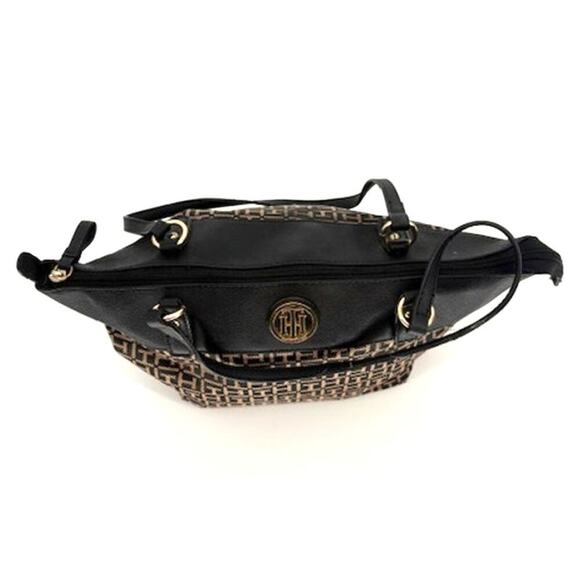Tommy Hilfiger Black and Beige Handbag Purse – OS - Picture 7 of 9